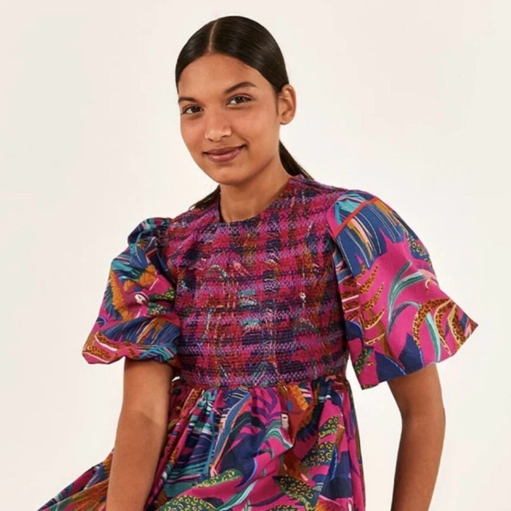 Farm Rio Macaws Midi Dress / NWT / Size M / $245 MSRP - Picture 9 of 10